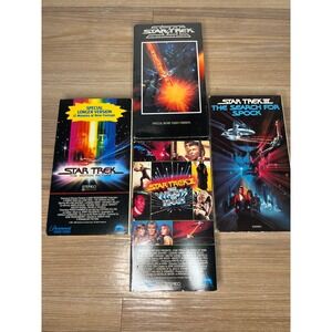 Paramount Star Trek VHS Lot 4 Movies Sealed VI Motion Picture Wrath Khan Spock